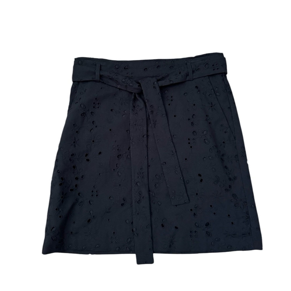 Ann Taylor Black Eyelet Skirt